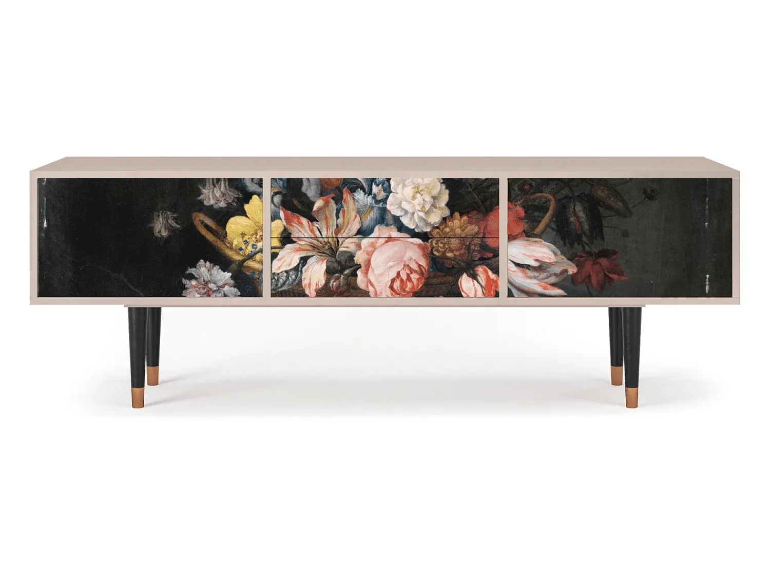 Mueble de TV - 170х59х48 cm - T4 - Still Life with Flowers, Latte^ Móvel De Tv