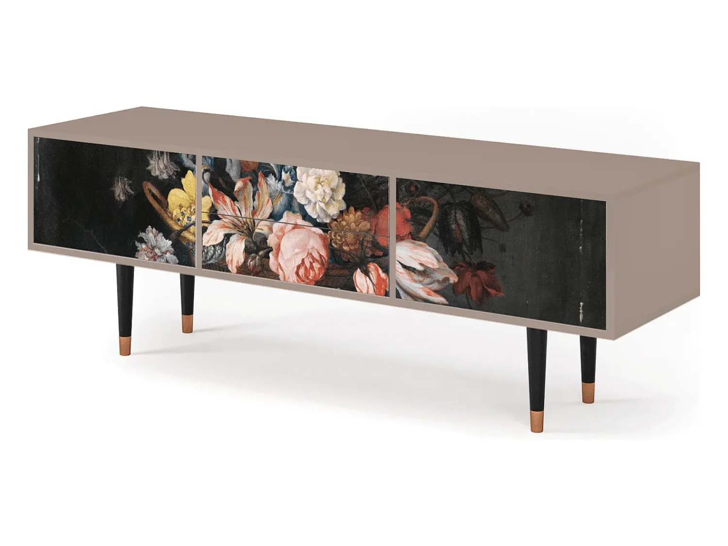 Mueble de TV - 170х59х48 cm - T4 - Still Life with Flowers, Latte^ Móvel De Tv