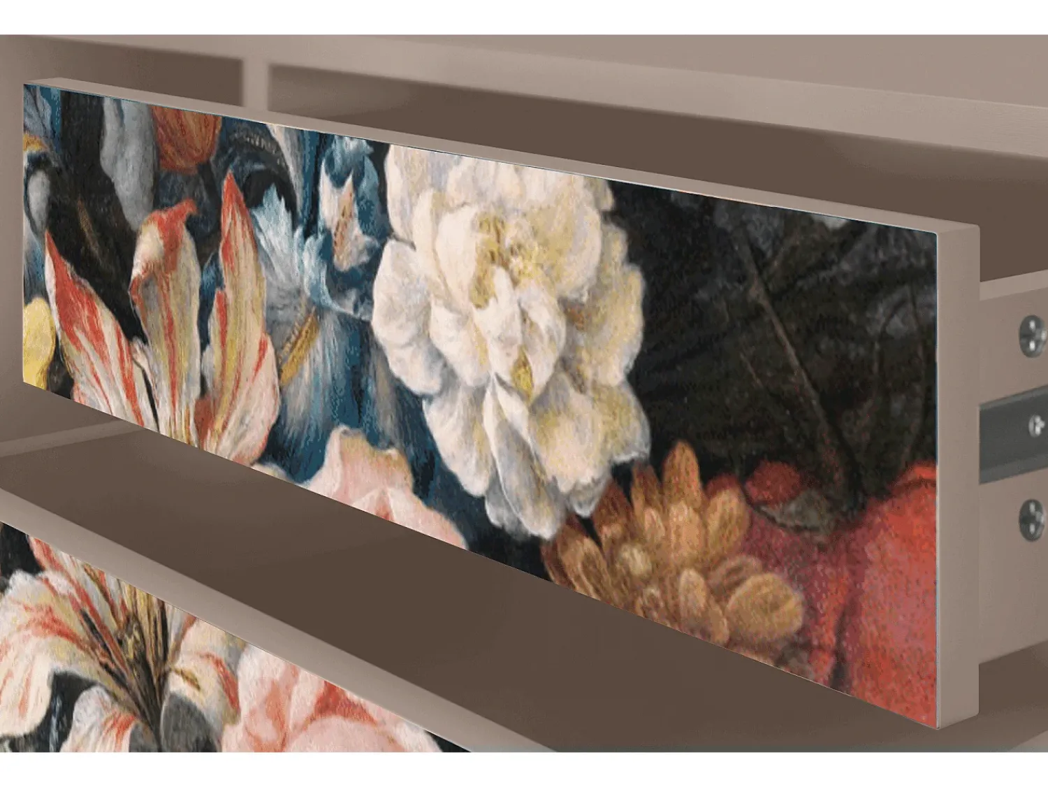 Mueble de TV - 170х59х48 cm - T4 - Still Life with Flowers, Latte^ Móvel De Tv