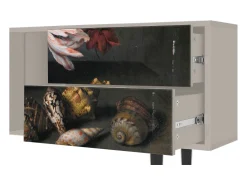 Best Mueble de TV - 170х69х48 cm - T1 - Still Life with Flowers, Areia Bege