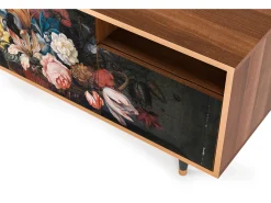 Mueble de TV - 125х56х41 cm - T7 - Still Life with Flowers, Nogueira^ Móvel De Tv