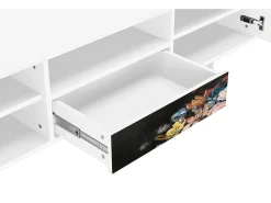 Mueble de TV - 170х59х41 cm - T6 - Still Life with Flowers, Branco^ Móvel De Tv