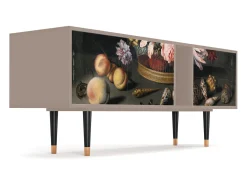 Móvel De Tv| Mueble de TV - 170х69х48 cm - T1 - Still Life with Flowers, Latte Bege