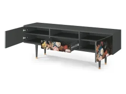 Online Mueble de TV - 170х59х41 cm - T6 - Still Life with Flowers, Antracite Cinza antracite