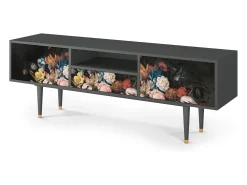 Online Mueble de TV - 170х59х41 cm - T6 - Still Life with Flowers, Antracite Cinza antracite