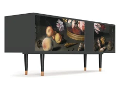 Sale Mueble de TV - 170х69х48 cm - T1 - Still Life with Flowers, Antracite Cinza antracite