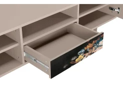 Mueble de TV - 170х59х41 cm - T6 - Still Life with Flowers, Latte^ Móvel De Tv