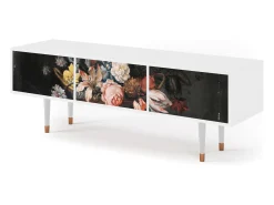 Hot Mueble de TV - 170х59х48 cm - T4 - Still Life with Flowers, Branco Bege