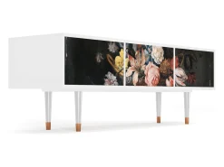 Hot Mueble de TV - 170х59х48 cm - T4 - Still Life with Flowers, Branco Bege