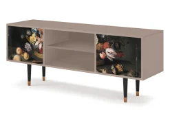 Móvel De Tv| Mueble de TV - 170х69х48 cm - T2 - Still Life with Flowers, Latte Bege