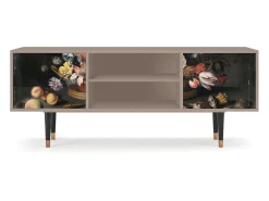 Móvel De Tv| Mueble de TV - 170х69х48 cm - T2 - Still Life with Flowers, Latte Bege