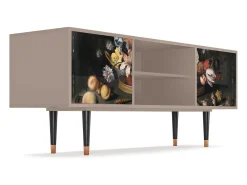 Móvel De Tv| Mueble de TV - 170х69х48 cm - T2 - Still Life with Flowers, Latte Bege