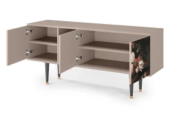 Online Mueble de TV - 150х69х41 cm - T5 - Still Life with Flowers, Latte Bege