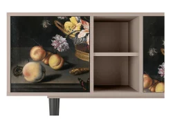 Online Mueble de TV - 150х69х41 cm - T5 - Still Life with Flowers, Latte Bege