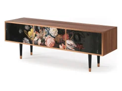 Outlet Mueble de TV - 170х59х48 cm - T4 - Still Life with Flowers, Nogueira Castanho