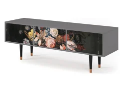 Best Mueble de TV - 170х59х48 cm - T4 - Still Life with Flowers, Cinza Cinzento
