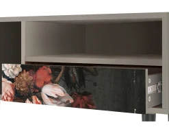 Mueble de TV - 115х59х48 cm - T3 - Still Life with Flowers, Areia^ Móvel De Tv