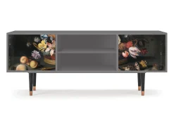 Mueble de TV - 170х69х48 cm - T2 - Still Life with Flowers, Cinza^ Móvel De Tv