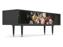 Mueble de TV - 170х59х48 cm - T4 - Still Life with Flowers, Antracite Cinza antracite