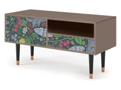 Best Mueble de TV - 115х59х48 cm - T3 - Summer Berries, Latte Bege