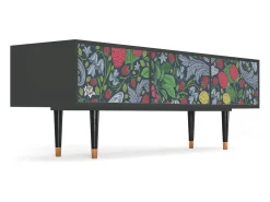 Móvel De Tv| Mueble de TV - 170х59х48 cm - T4 - Summer Berries, Antracite Cinza antracite