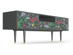 Clearance Mueble de TV - 170х59х41 cm - T6 - Summer Berries, Antracite Cinza antracite
