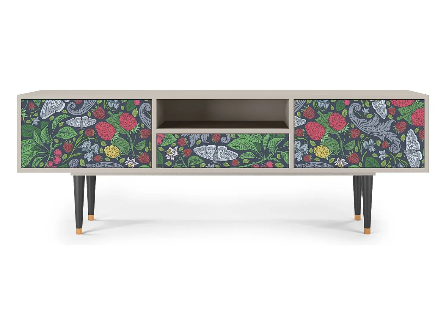 Móvel De Tv| Mueble de TV - 170х59х41 cm - T6 - Summer Berries, Areia Bege