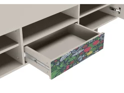 Móvel De Tv| Mueble de TV - 170х59х41 cm - T6 - Summer Berries, Areia Bege