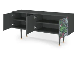 Best Mueble de TV - 150х69х41 cm - T5 - Summer Berries, Antracite Cinza antracite