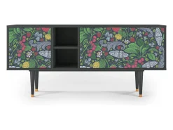 Best Mueble de TV - 150х69х41 cm - T5 - Summer Berries, Antracite Cinza antracite