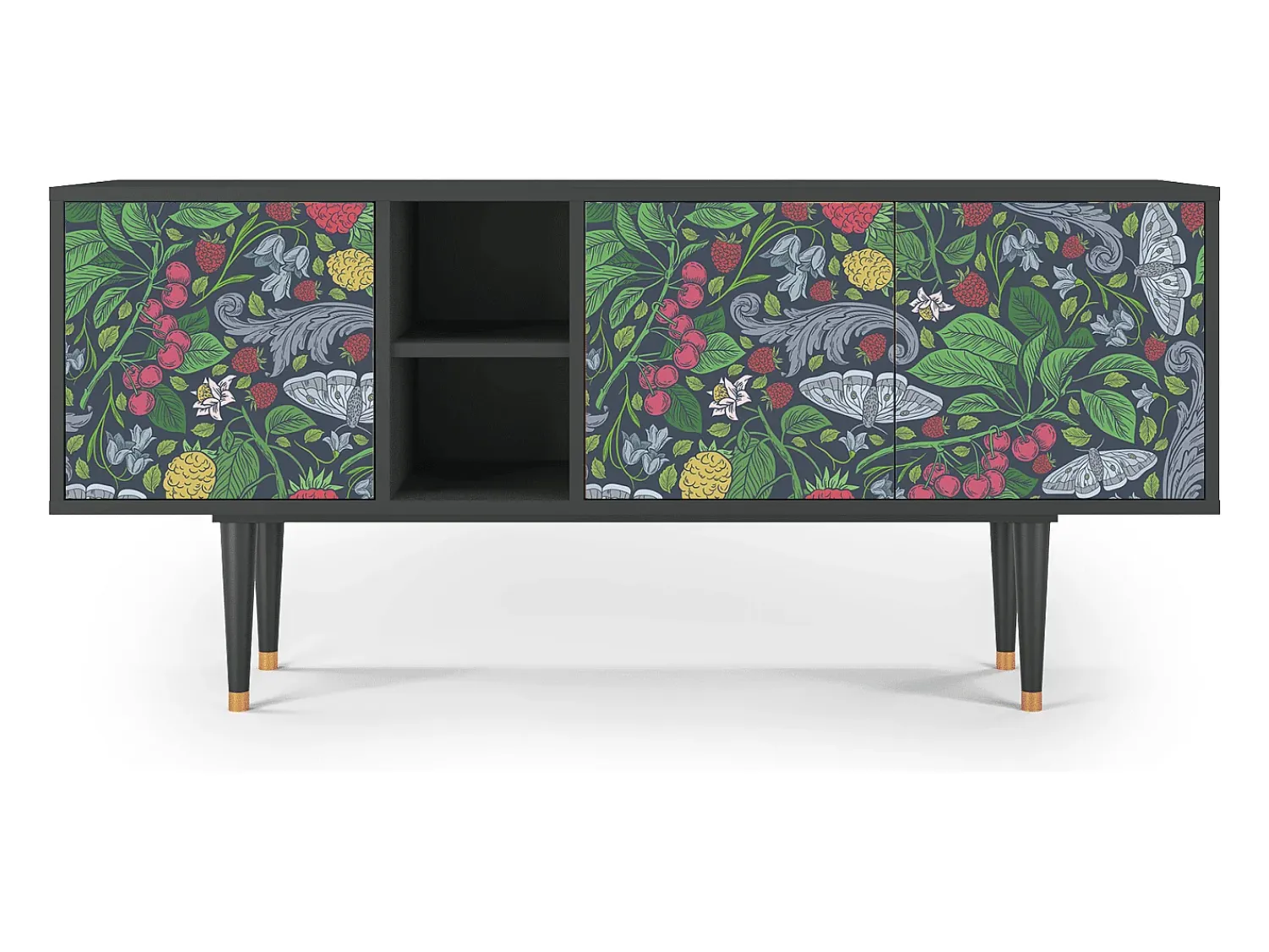 Best Mueble de TV - 150х69х41 cm - T5 - Summer Berries, Antracite Cinza antracite