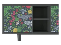 Best Mueble de TV - 150х69х41 cm - T5 - Summer Berries, Antracite Cinza antracite