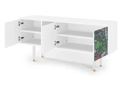 Móvel De Tv* Mueble de TV - 150х69х41 cm - T5 - Summer Berries, Branco Bege