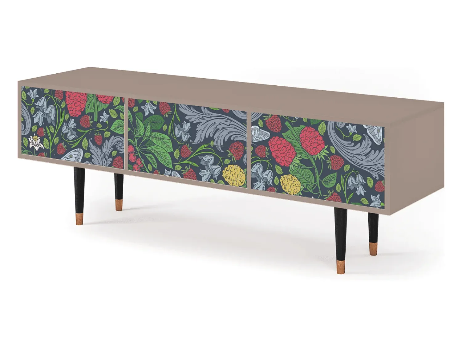 Móvel De Tv* Mueble de TV - 170х59х48 cm - T4 - Summer Berries, Latte Bege