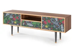 Outlet Mueble de TV - 170х59х41 cm - T6 - Summer Berries, Nogueira Castanho
