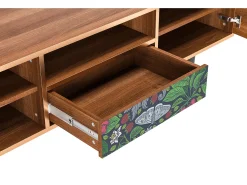 Outlet Mueble de TV - 170х59х41 cm - T6 - Summer Berries, Nogueira Castanho