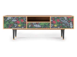 Outlet Mueble de TV - 170х59х41 cm - T6 - Summer Berries, Nogueira Castanho