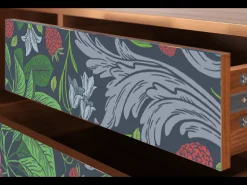 Móvel De Tv| Mueble de TV - 170х59х48 cm - T4 - Summer Berries, Nogueira Castanho