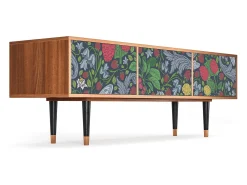 Móvel De Tv| Mueble de TV - 170х59х48 cm - T4 - Summer Berries, Nogueira Castanho