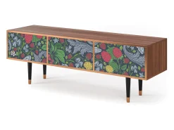 Móvel De Tv| Mueble de TV - 170х59х48 cm - T4 - Summer Berries, Nogueira Castanho