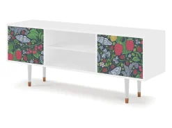 Hot Mueble de TV - 170х69х48 cm - T2 - Summer Berries, Branco Bege