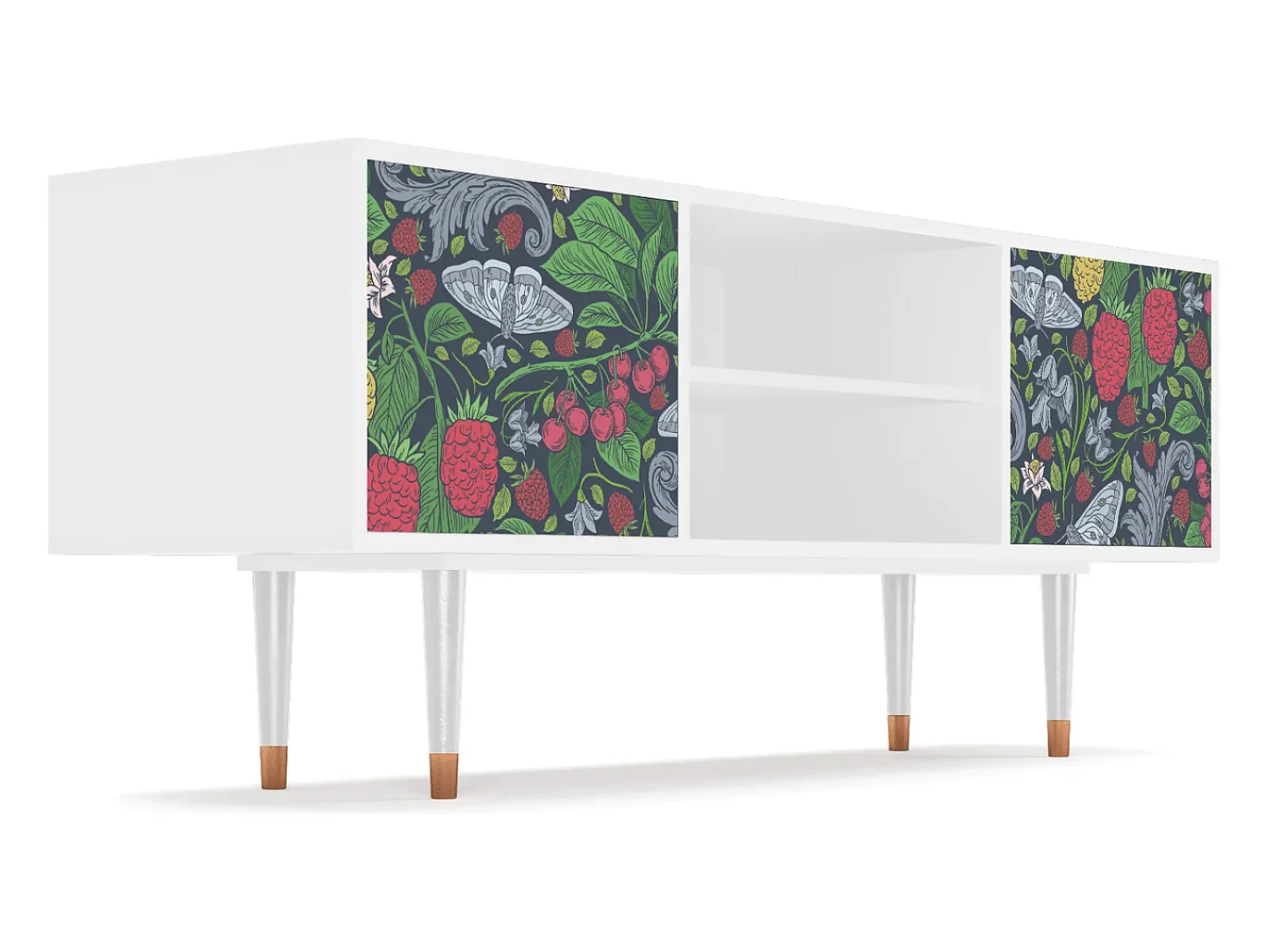 Hot Mueble de TV - 170х69х48 cm - T2 - Summer Berries, Branco Bege