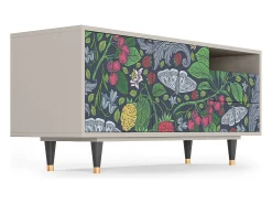 Clearance Mueble de TV - 125х56х41 cm - T7 - Summer Berries, Areia Bege