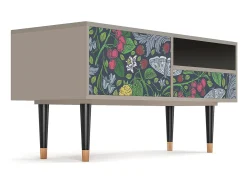 Móvel De Tv| Mueble de TV - 115х59х48 cm - T3 - Summer Berries, Areia Bege