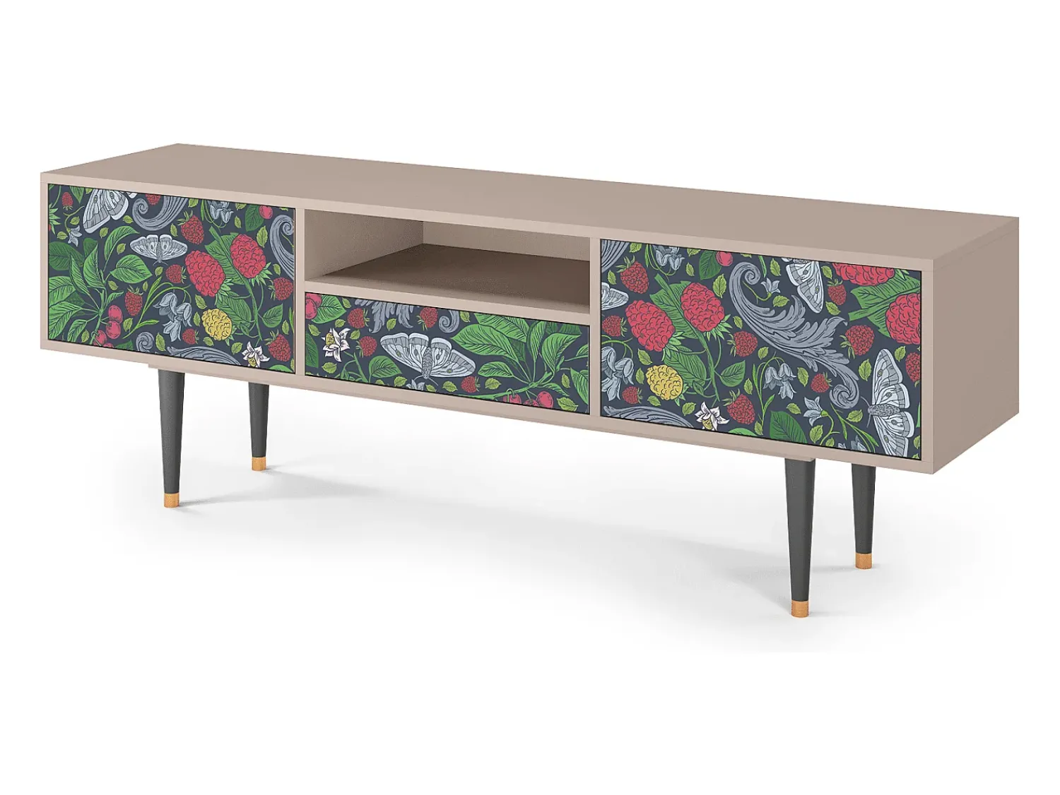 Discount Mueble de TV - 170х59х41 cm - T6 - Summer Berries, Latte Bege