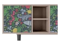 Móvel De Tv| Mueble de TV - 150х69х41 cm - T5 - Summer Berries, Latte Bege