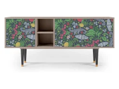 Móvel De Tv| Mueble de TV - 150х69х41 cm - T5 - Summer Berries, Latte Bege