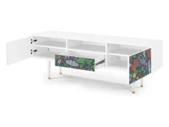 Mueble de TV - 170х59х41 cm - T6 - Summer Berries, Branco^ Móvel De Tv