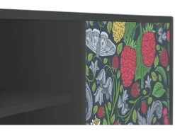 Móvel De Tv| Mueble de TV - 170х69х48 cm - T2 - Summer Berries, Antracite Cinza antracite