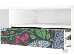 Mueble de TV - 115х59х48 cm - T3 - Summer Berries, Branco^ Móvel De Tv